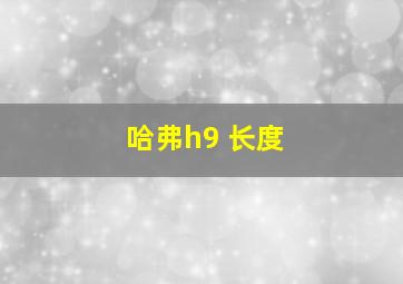 哈弗h9 长度